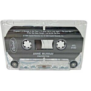 Anne Murray Favorites Cassette Tape 4XL 9180 1985 Capitol Records